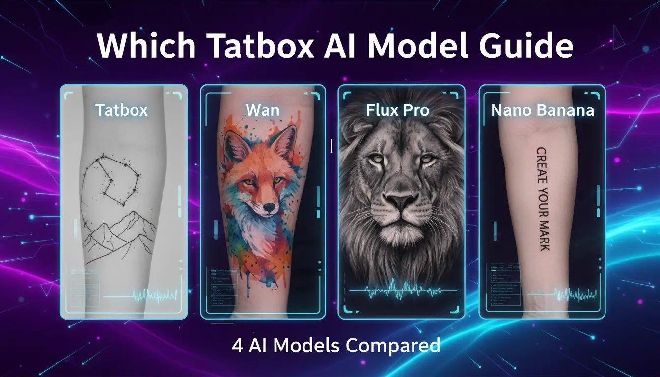 Which Tatbox AI is Right for Your Design? A Guide to Our 4 Models